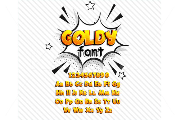 Download Yellow Lowercase Uppercase Comic Font - Lowercase Collection