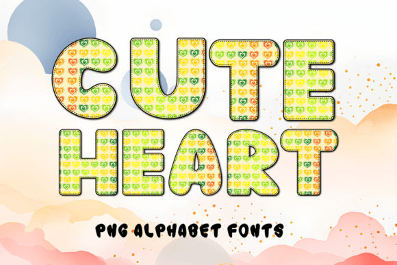 Download Cute Heart Alphabet Fonts - Premium Resources