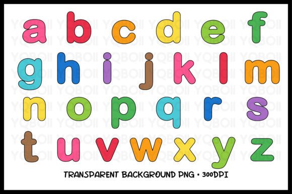 Download Lowercase Alphabet Letters Clipart Set - Lowercase Collection